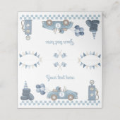 Race Car Blue Boy Birthday Party Food Tent プレイスカード (外部開封)