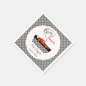 Race Car Boy Baby Shower | Little Racer Party スタンダードカクテルナプキン (角)