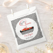 Race Car Boy Baby Shower | Little Racer Party フェイバーバッグ (クリップ留めされた状態)