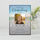 Race Car Driver Celebration of Life, Funeral Photo 招待状 (スタンド正面)