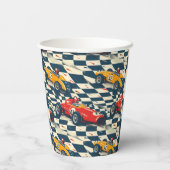 Race Car Paper Cups Birthday Party 紙コップ (裏面)