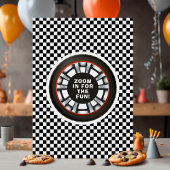 Race Car Photo Birthday Party card 招待状