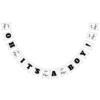 Race Car Themed Baby Boy Baby Shower Decor バンティングフラッグ