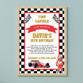 Race Car Themed Birthday Time Capsule Game ポスター
