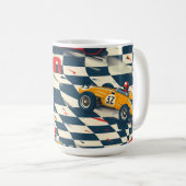 Race Car Themed Coffee Mug コーヒーマグカップ (正面右)