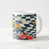 Race Car Themed Coffee Mug ジャンボコーヒーマグカップ (正面右)