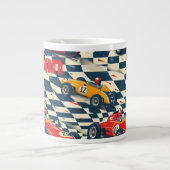 Race Car Themed Coffee Mug ジャンボコーヒーマグカップ (正面)