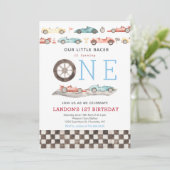 Race Card Birthday Invitation 招待状 (スタンド正面)