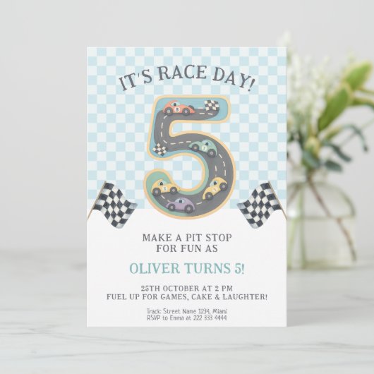 Race Day Fifth Birthday 招待状 (スタンド正面)