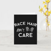 Race Hair Don't Care, Funny Girls Racing  カード (黄色い花)