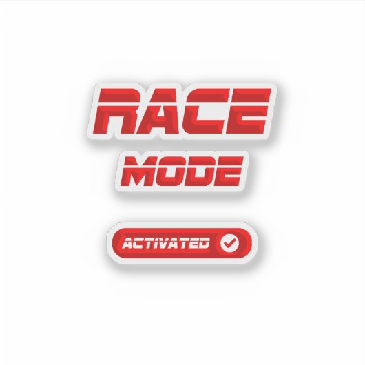 Race mode シール (正面)