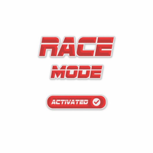 Race mode シール (正面)