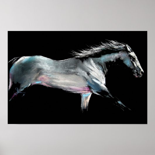 「 RACE ON 」 Horse Race by Shirley MacArthur ポスター (正面)