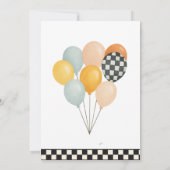 Race On Over – Car-Themed Birthday Invite 招待状 (裏面)