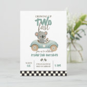 Race On Over – Car-Themed Birthday Invite 招待状 (スタンド正面)