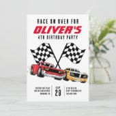 Race on Over Cars Birthdayパーティー 招待状 (スタンド正面)