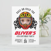 Race on Over Photo Birthdayパーティー 招待状 (スタンド正面)