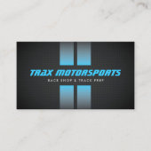 Race Shop Racing Stripes Black/Blue 名刺 (正面)
