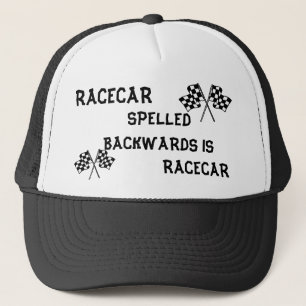RACECARは帽子を後方に綴りました キャップ