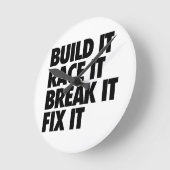 RaceCar ラウンド壁時計 (傾斜)