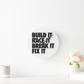 RaceCar ラウンド壁時計 (ホーム)