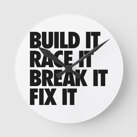 RaceCar ラウンド壁時計 (正面)