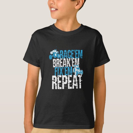 RaceEm FixEm RCカー Tシャツ (正面)
