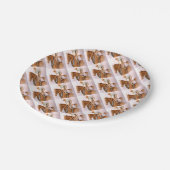 RaceHorseとジョッキー ペーパープレート (アングル)