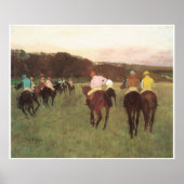 Racehorses at Longchamp, c. 1873-75 - Edgar Degas ポスター (正面)