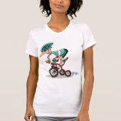 Racer On Tricycle Womens Tシャツ (正面)