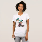 Racer On Tricycle Womens Tシャツ (正面フル)