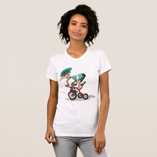 Racer On Tricycle Womens Tシャツ (正面フル)