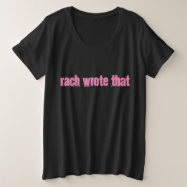 Rach Tシャツ（プラスサイズ） プラスサイズTシャツ