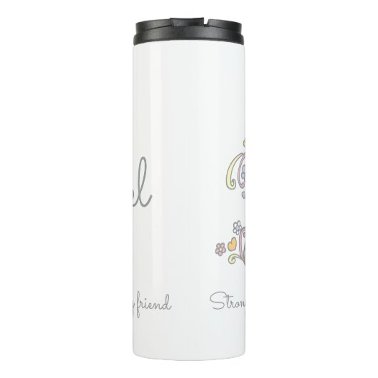 Rachael name meaning decorative letter R タンブラー (裏面)