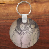 Rachealビッグ胸マンガアニメガール キーホルダー (正面)