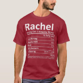 RACHEL栄養パーソナライズされた名ギフトおもしろい Tシャツ (正面)