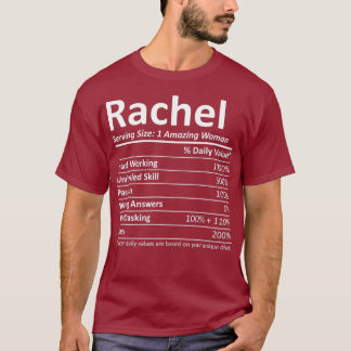 RACHEL栄養パーソナライズされた名ギフトおもしろい Tシャツ