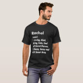 Rachel Definition Personalized Funny Birthday Gift Tシャツ (正面フル)