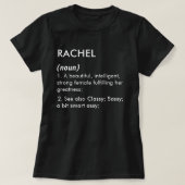 Rachel name, Editable name, Custom name Tシャツ (デザイン正面)