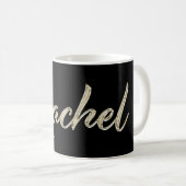 Rachel white gold Handwriting Tasse Kaffeetasse コーヒーマグカップ (正面右)