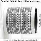 Racing Addict Hidden Message Funny Novelty 111B マグカップ