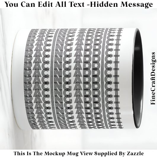 Racing Addict Hidden Message Funny Novelty 111B マグカップ