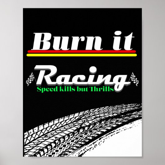 racing aesthetic design poster ポスター (正面)
