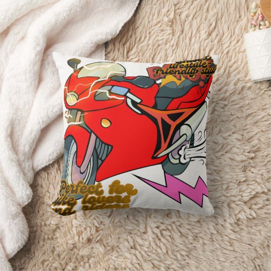 Racing Bike Art Speed クッション (ブランケット)