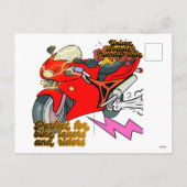 Racing Bike Art Speed シーズンポストカード (裏面)