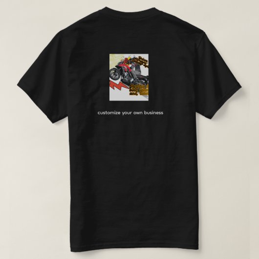 Racing Bike Tシャツ (デザイン裏面)