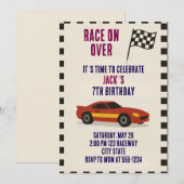 Racing Birthday  招待状 (正面/裏面)