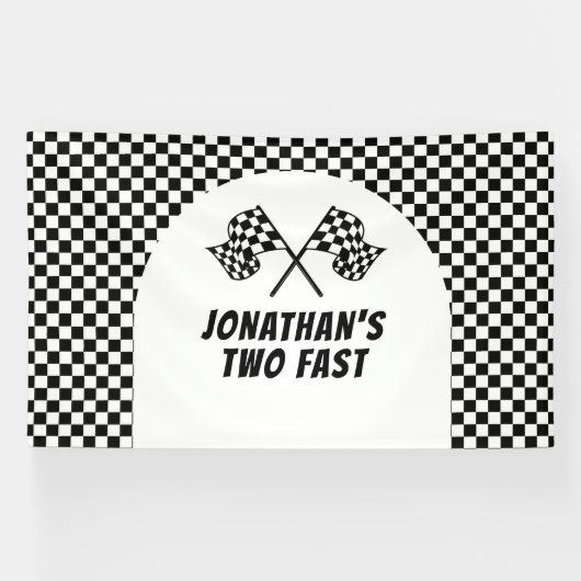 Racing Birthday Two Fast backdrop banner 横断幕 (横)