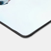  Racing Black Horse Portrait Minimalist デスクマット (コーナー)