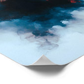  Racing Black Horse Portrait Minimalist ポスター (角)